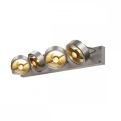 SLV No. 1002025 KALU CW Indoor Wand- und Deckenaufbauleuchte quad QPAR111 alu gebürstet 4x75W