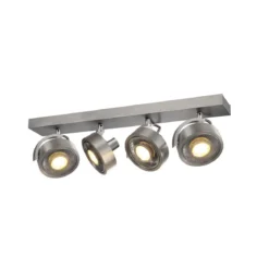 SLV No. 1002025 KALU CW Indoor Wand- und Deckenaufbauleuchte quad QPAR111 alu gebürstet 4x75W