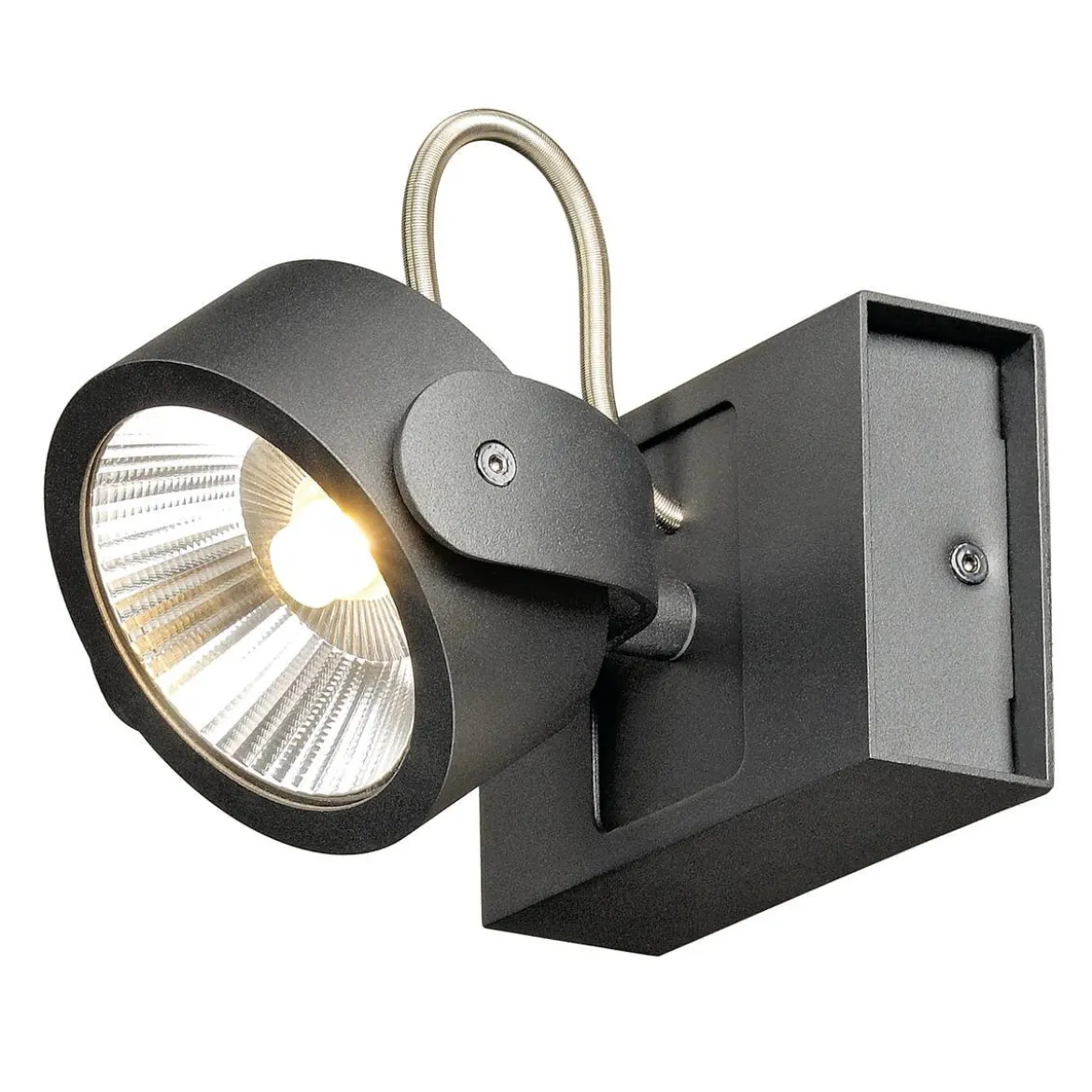 SLV No. 1000127 KALU LED 1 Wand- und Deckenleuchte schwarz 3000K 60°