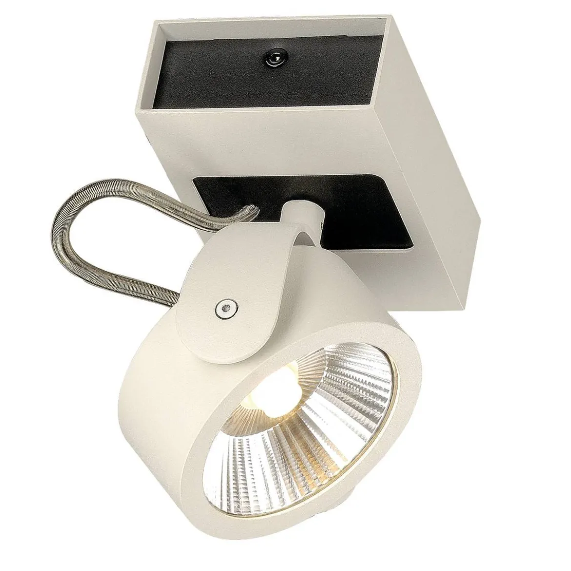 SLV No. 1000128 KALU LED 1 Wand- und Deckenleuchte weiss schwarz 3000K 60°