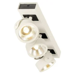 SLV No. 1000132 KALU LED 3 Wand- und Deckenleuchte weiss schwarz 3000K 60°
