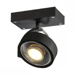 SLV No. 1000702 KALU 1 QPAR111 Wand- und Deckenleuchte schwarz max. 75W