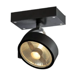 SLV No. 1000702 KALU 1 QPAR111 Wand- und Deckenleuchte schwarz max. 75W