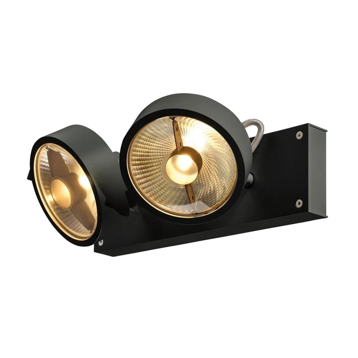 SLV No. 1000703 KALU 2 QPAR111 Wand- und Deckenleuchte schwarz max. 75W