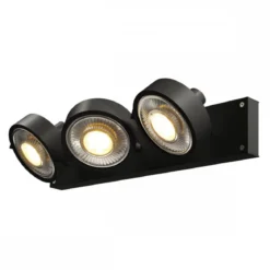 SLV No. 1000704 KALU 3 QPAR111 Wand- und Deckenleuchte schwarz max. 75W