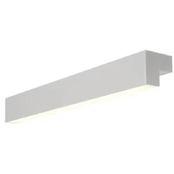 SLV No. 1001300 L-LINE 60 LED Wandleuchte IP44 3000K 700lm silber eloxiert