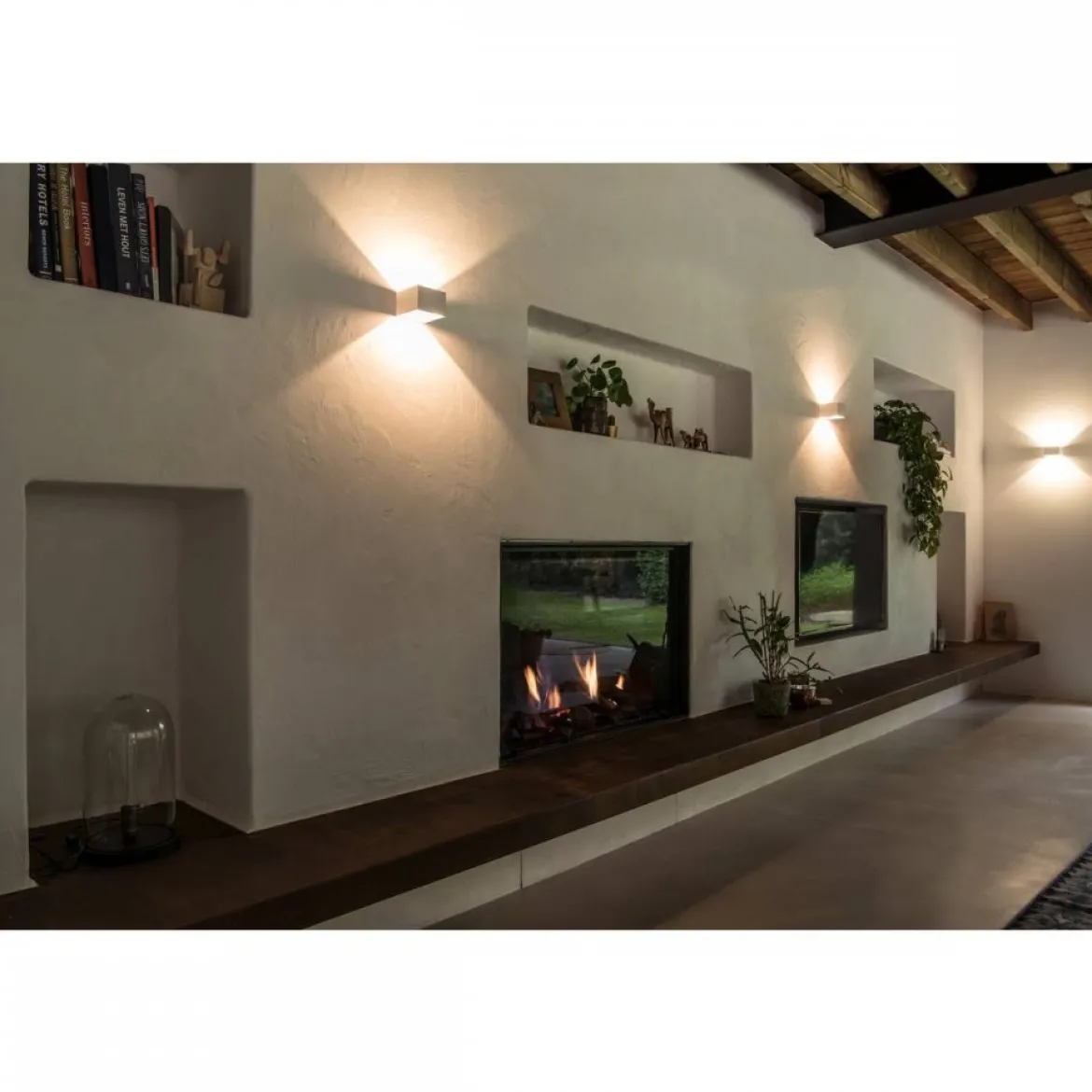 SLV No. 1000639 LOGS IN LED Wandleuchte weiss 2000K-3000K Dim to Warm