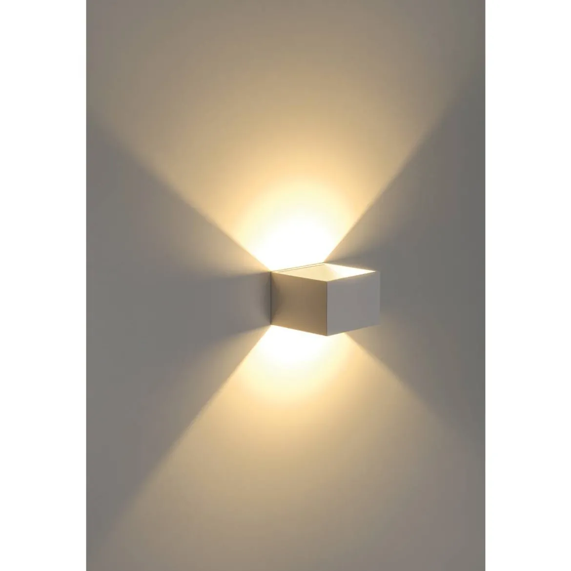 SLV No. 151321 LOGS IN Wandleuchte eckig weiss LED 3000K