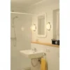 SLV No. 155236 MELAN Deckenleuchte rund alu brushed satiniertes Glas E27 max. 60W