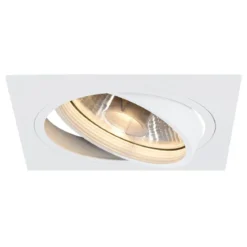 SLV No. 113541 NEW TRIA 150 Downlight eckig mattweiss max. 75W inkl. Blattfedern