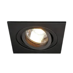 SLV No. 111720 NEW TRIA 78 eckig Einbauleuchte GU10 max. 50W schwarz