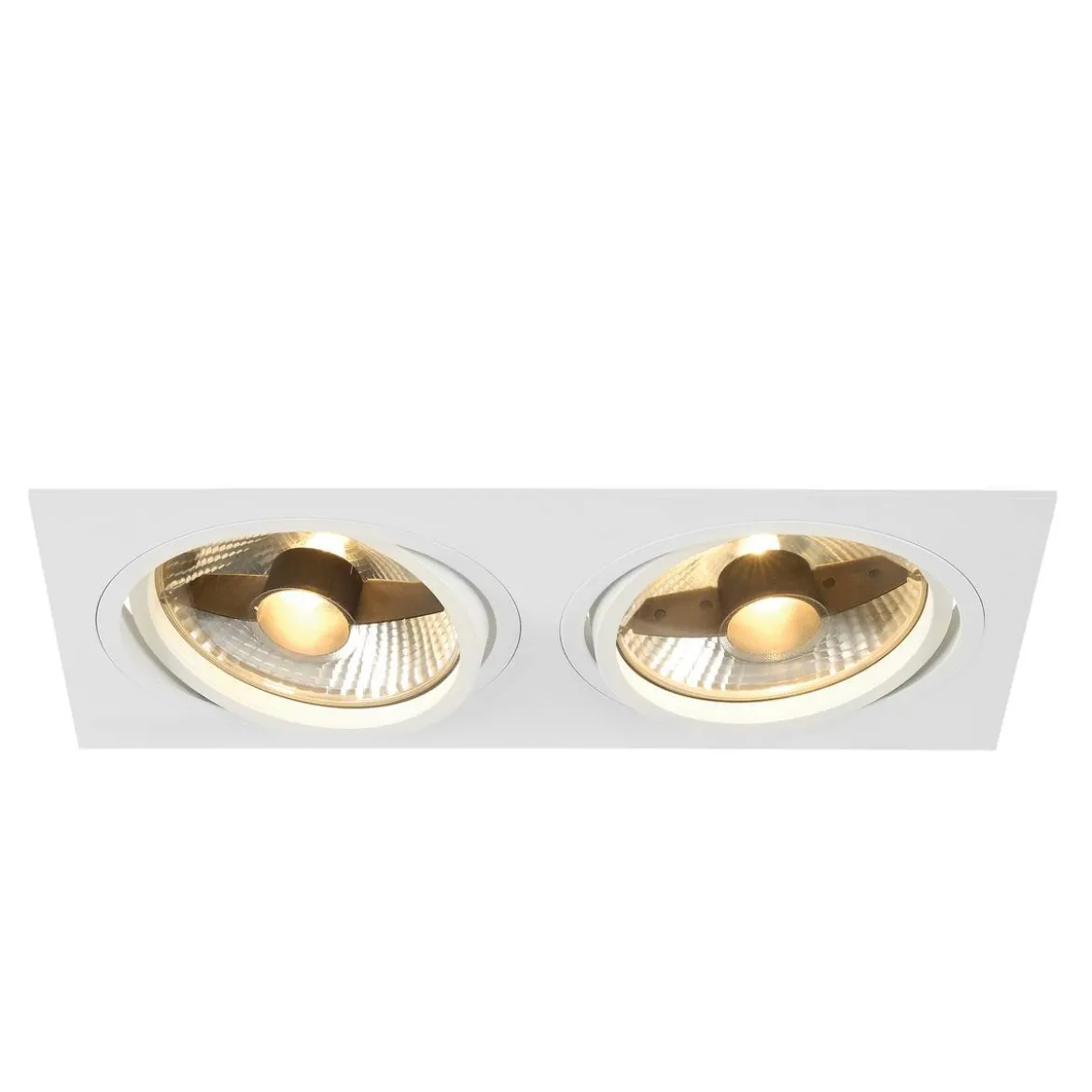 SLV No. 113841 NEW TRIA 300 SQUARE Einbauleuchte weiss GU10 max. 2x75W