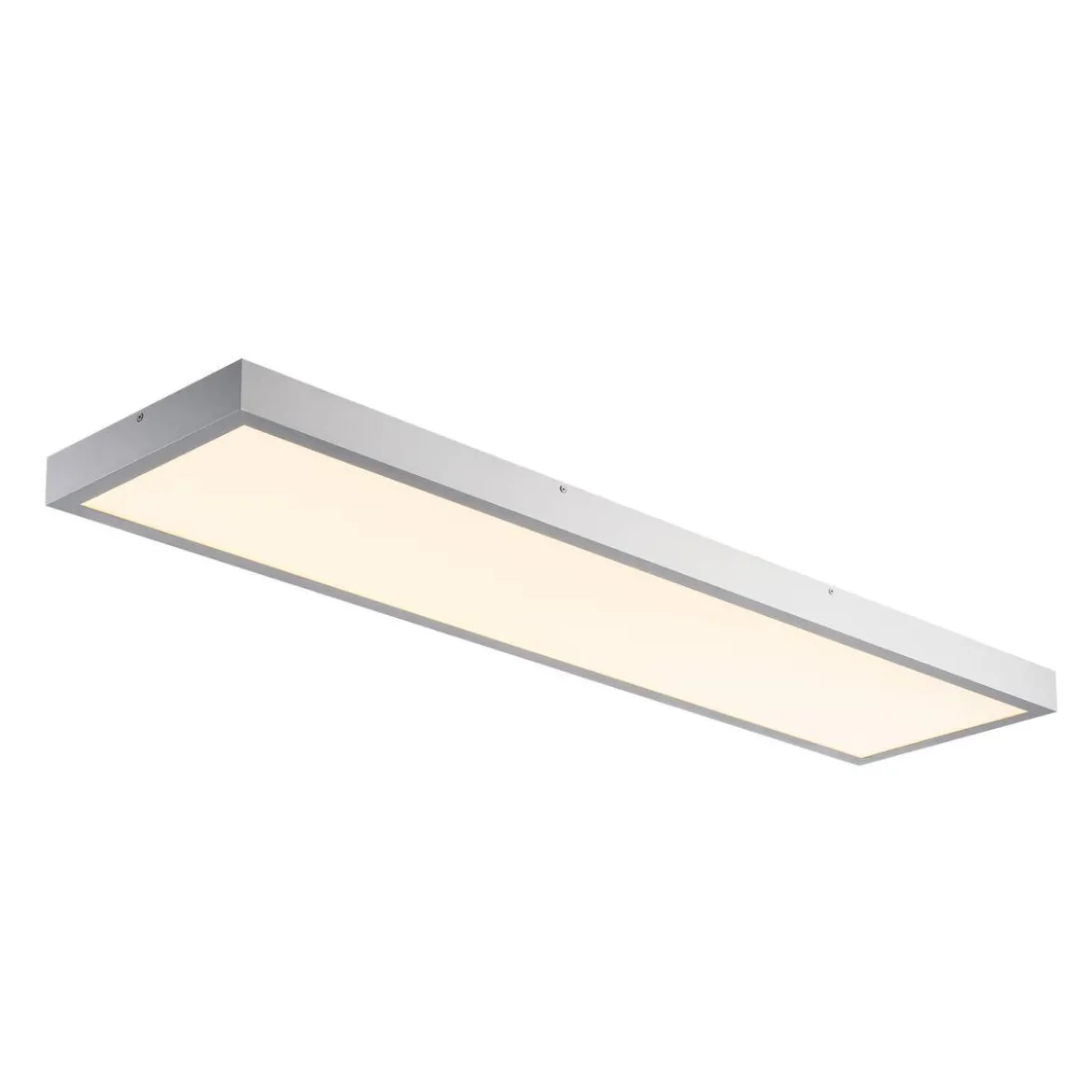 SLV No. 1001508 PANEL 1200x300mm LED Indoor Deckenaufbauleuchte 3000K silbergrau