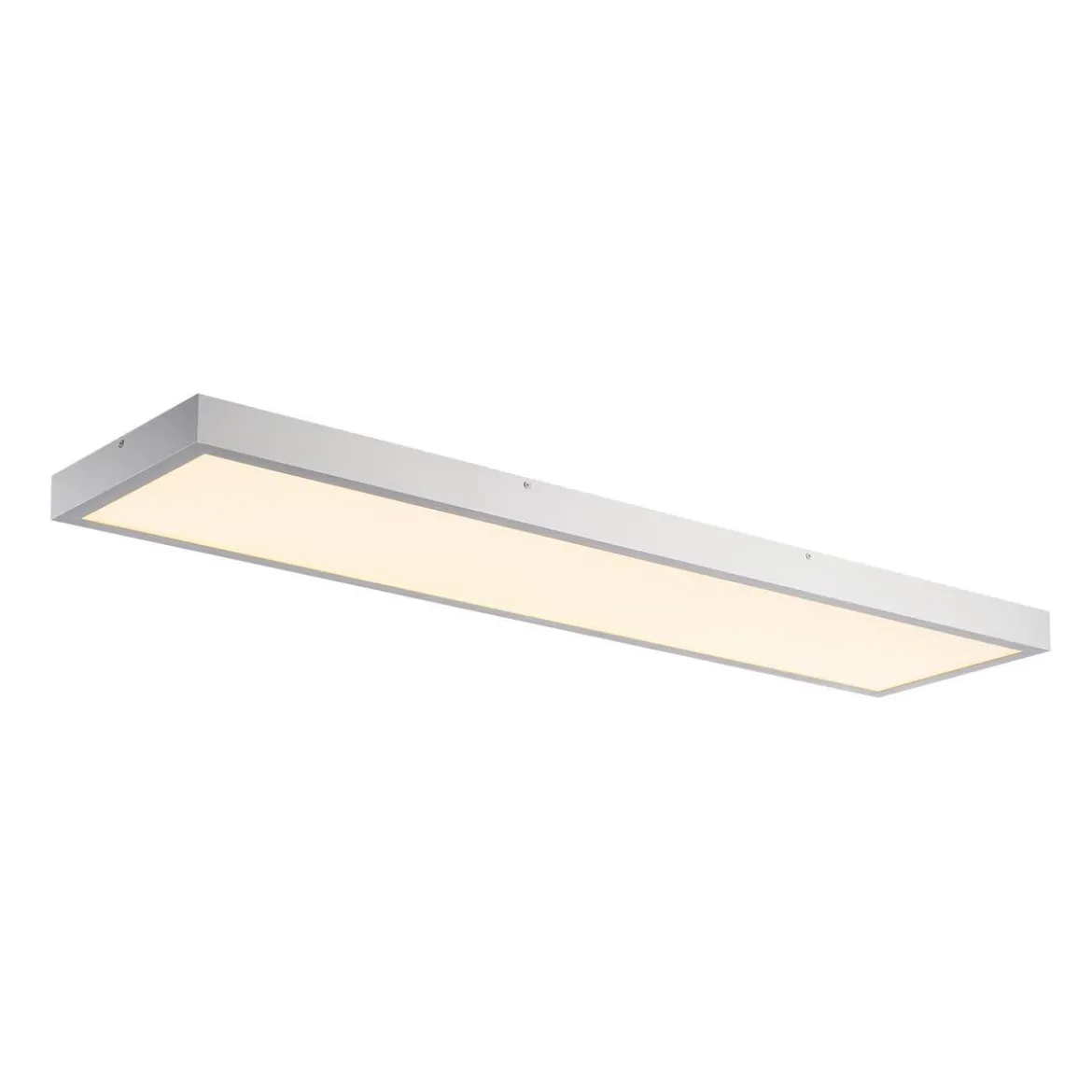 SLV No. 1001508 PANEL 1200x300mm LED Indoor Deckenaufbauleuchte 3000K silbergrau