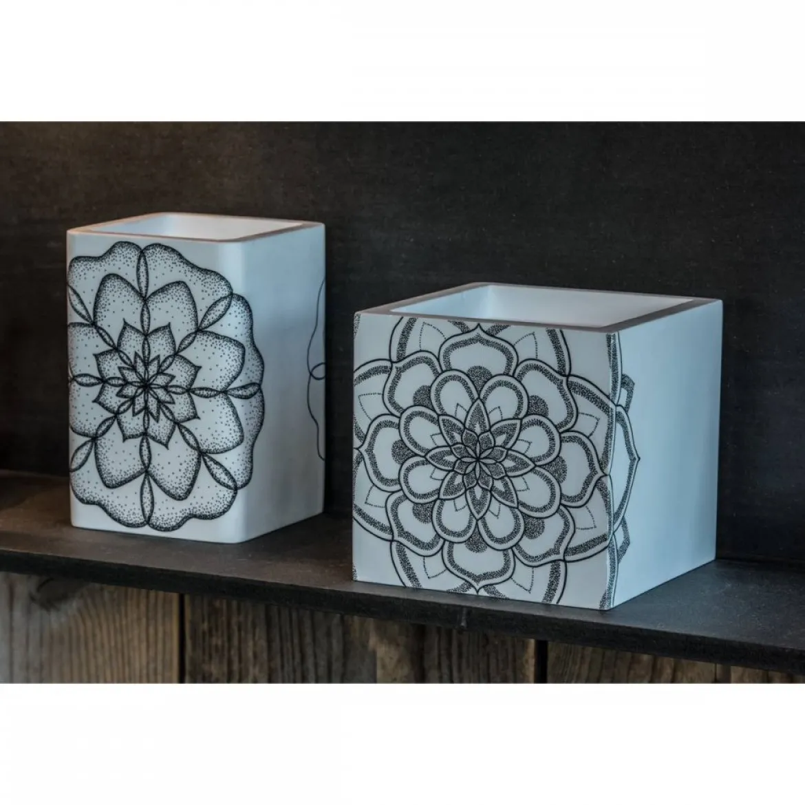 SLV No. 148018 PLASTRA CUBE Wandleuchte eckig weisser Gips G9 max. 42W