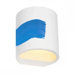 SLV No. 148016 PLASTRA Wandleuchte GL 104 ROUND weisser Gips G9 max. 42W