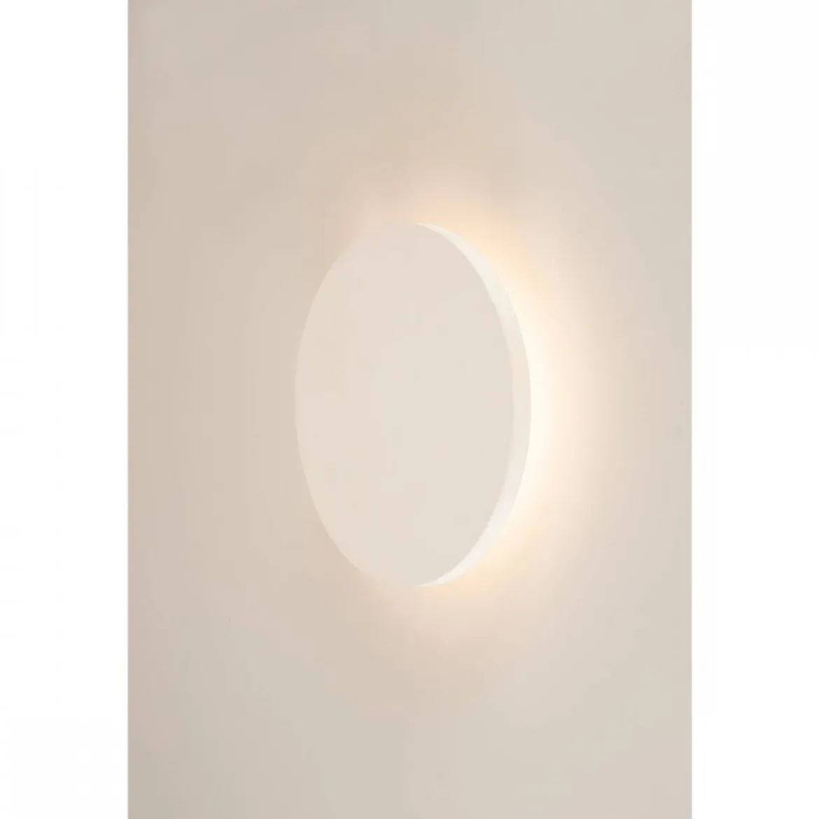 SLV No. 148091 PLASTRA Wandleuchte LED 3000K rund weißer Gips Ø 26cm