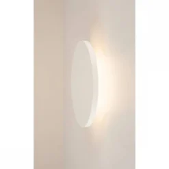 SLV No. 148091 PLASTRA Wandleuchte LED 3000K rund weißer Gips Ø 26cm