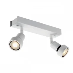 SLV No. 147371 PURI 2 Deckenleuchte weiss 2xGU10 max. 2x50W mit Decoring
