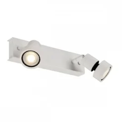 SLV No. 147371 PURI 2 Deckenleuchte weiss 2xGU10 max. 2x50W mit Decoring
