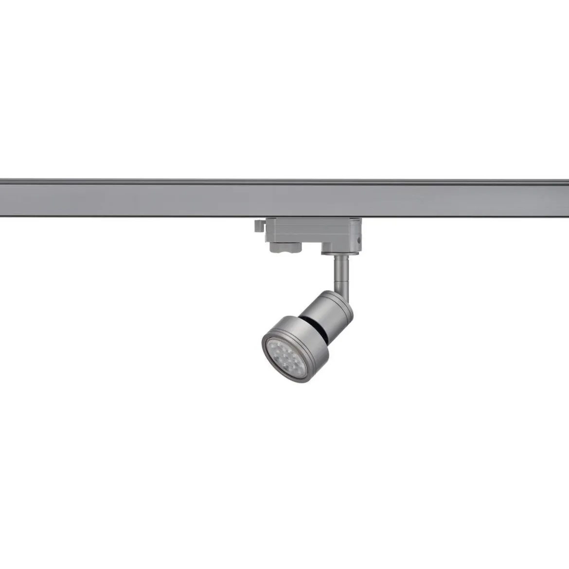 SLV No. 153564 PURI Lampenkopf silbergrau GU10 max. 50W inklusive 3Phasen-Adapter