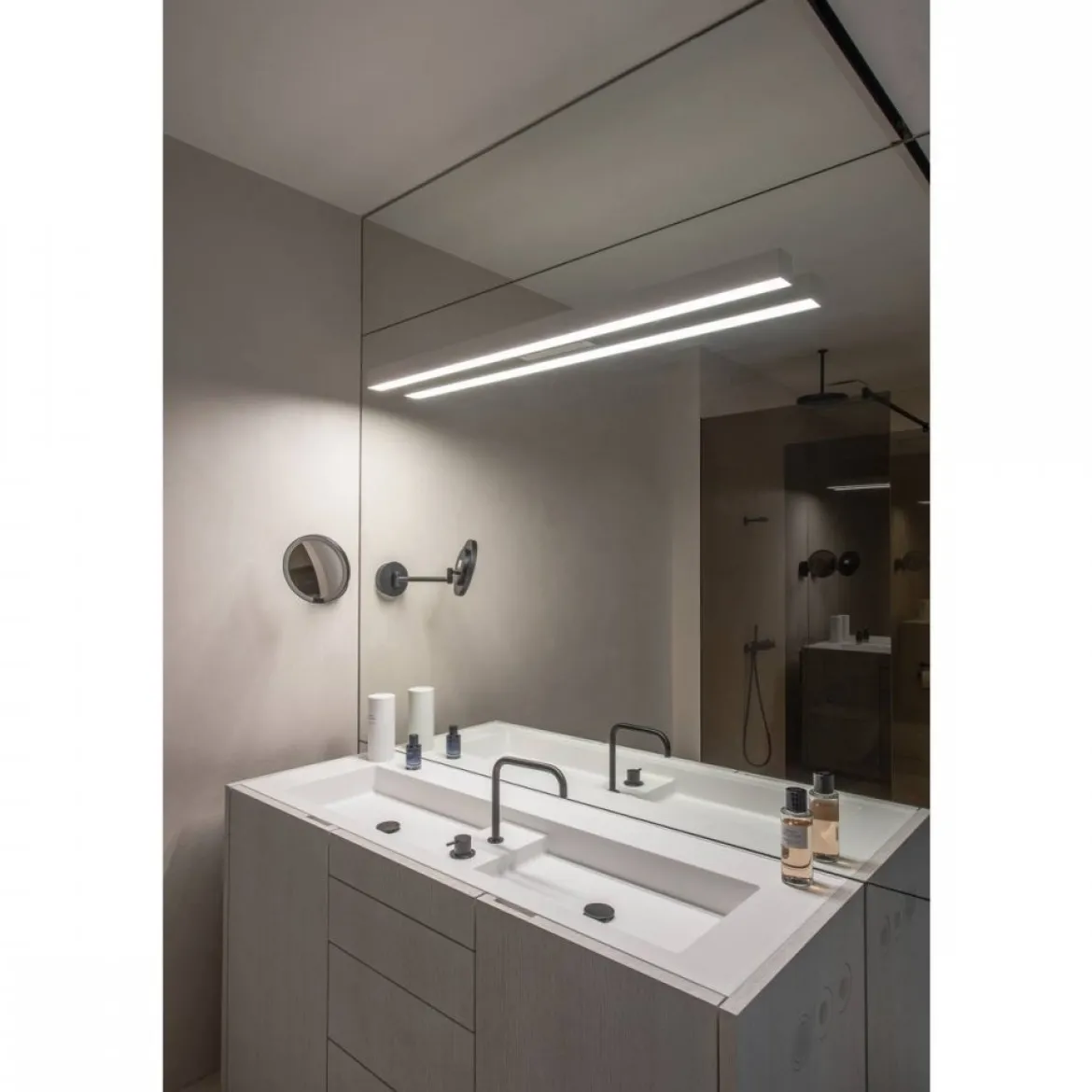 SLV No. 1000670 Q-LINE LED Wandleuchte silbergrau 3000K 143 cm