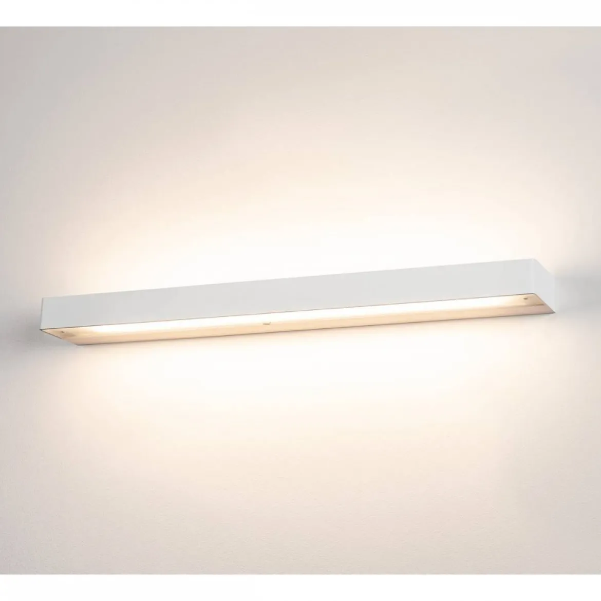 SLV No. 151781 SEDO 14 LED Wandleuchte eckig mattweiss Glas satiniert 59 cm