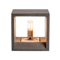 SLV No. 1000911 SOLID CUBE Wandleuchte QT14 schwarzer Sandstein max. 25W