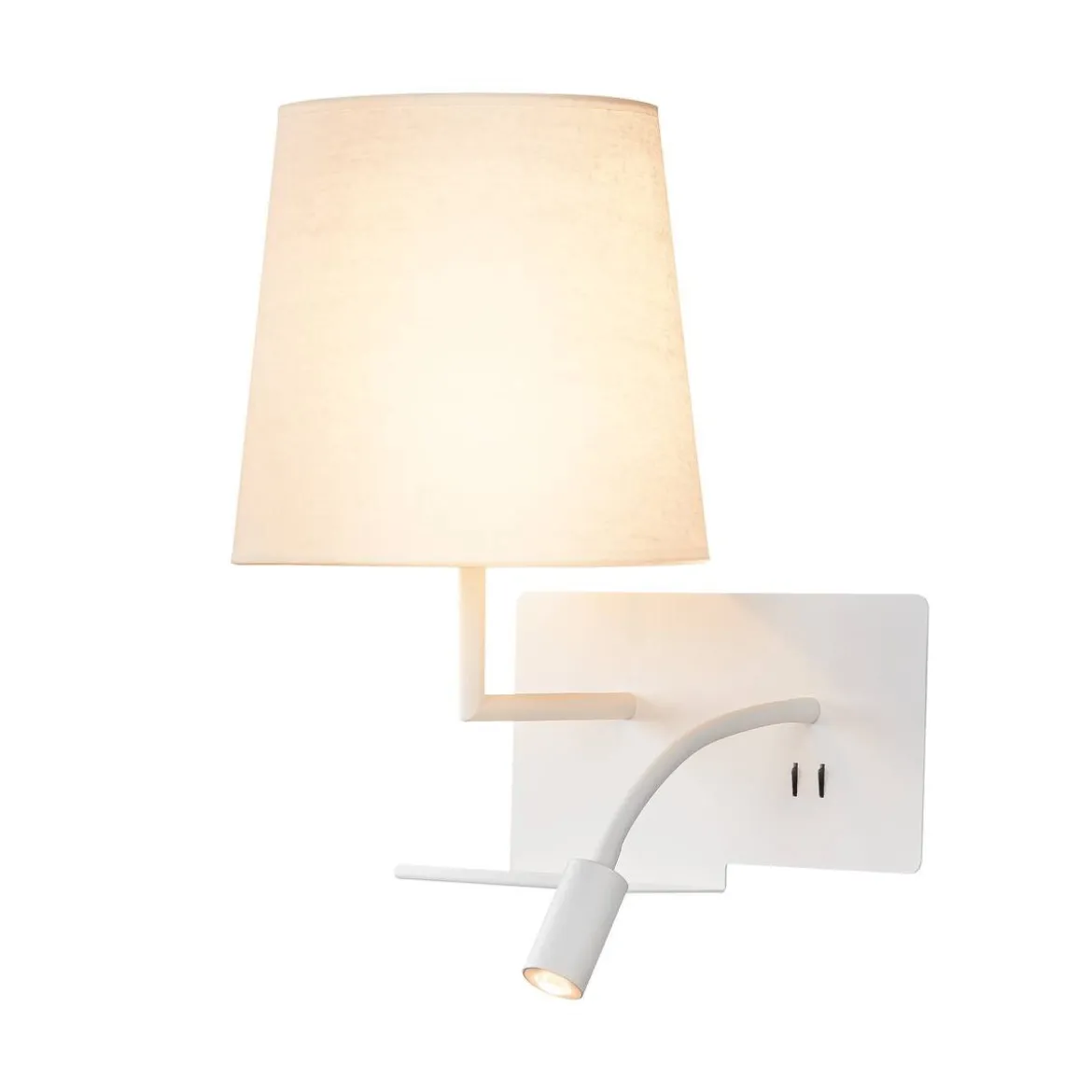 SLV No. 1003459 SOMNILA FLEX Indoor LED Wandaufbauleuchte 3000K weiß Version links inkl. USB