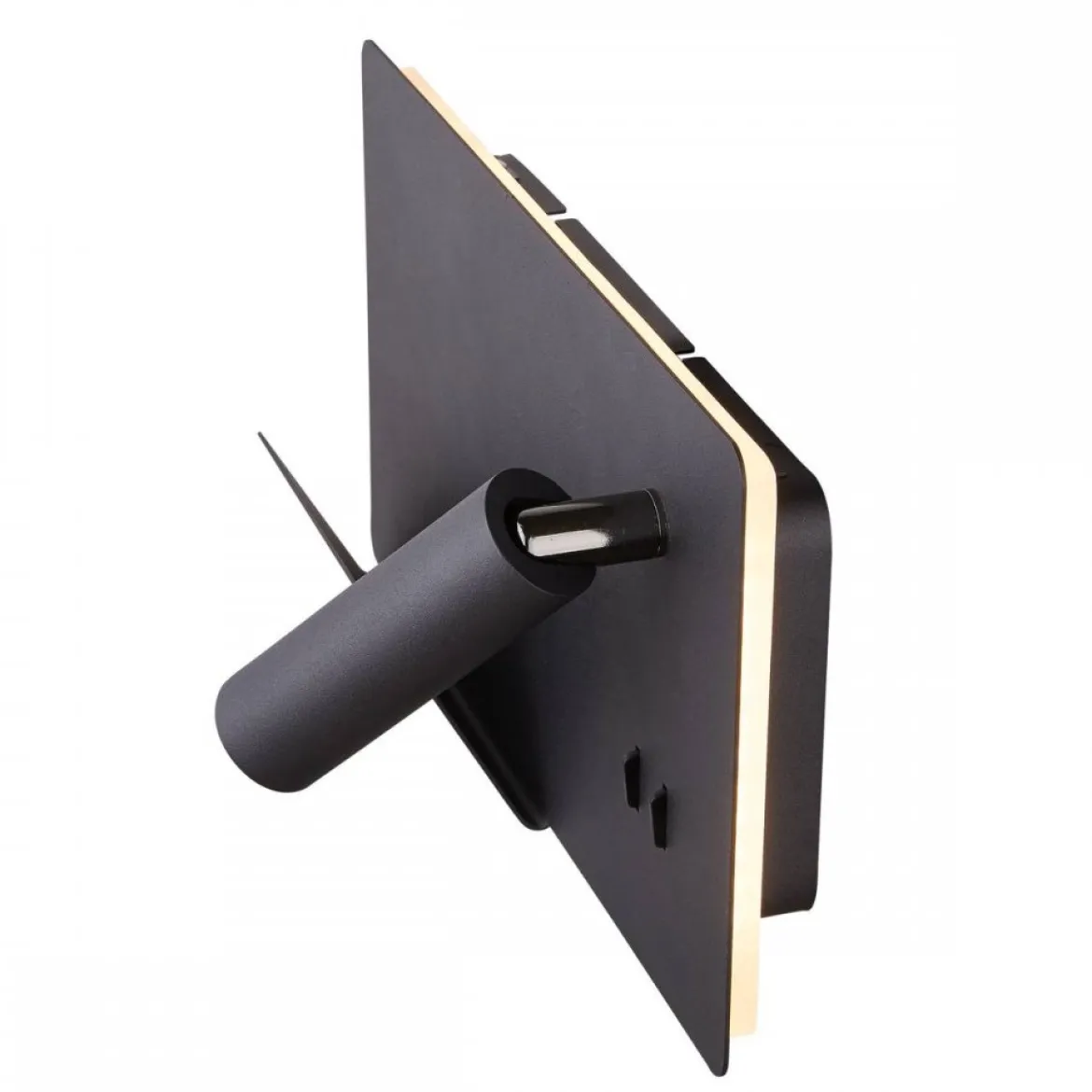 SLV No. 1003455 SOMNILA SPOT Indoor LED Wandaufbauleuchte 3000K schwarz Version links inkl. USB