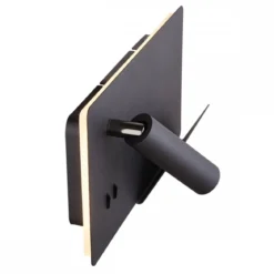 SLV No. 1003456 SOMNILA SPOT Indoor LED Wandaufbauleuchte 3000K schwarz Version rechts inkl. USB