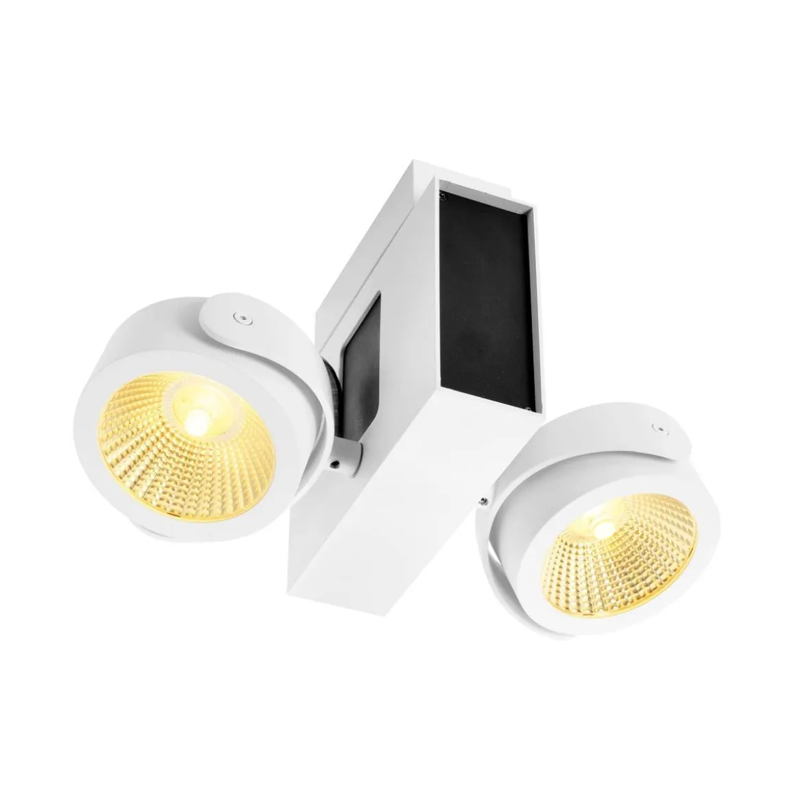 SLV No. 1001432 TEC KALU CW LED Indoor Wand- und Deckenaufbauleuchte double weiß schwarz 24°