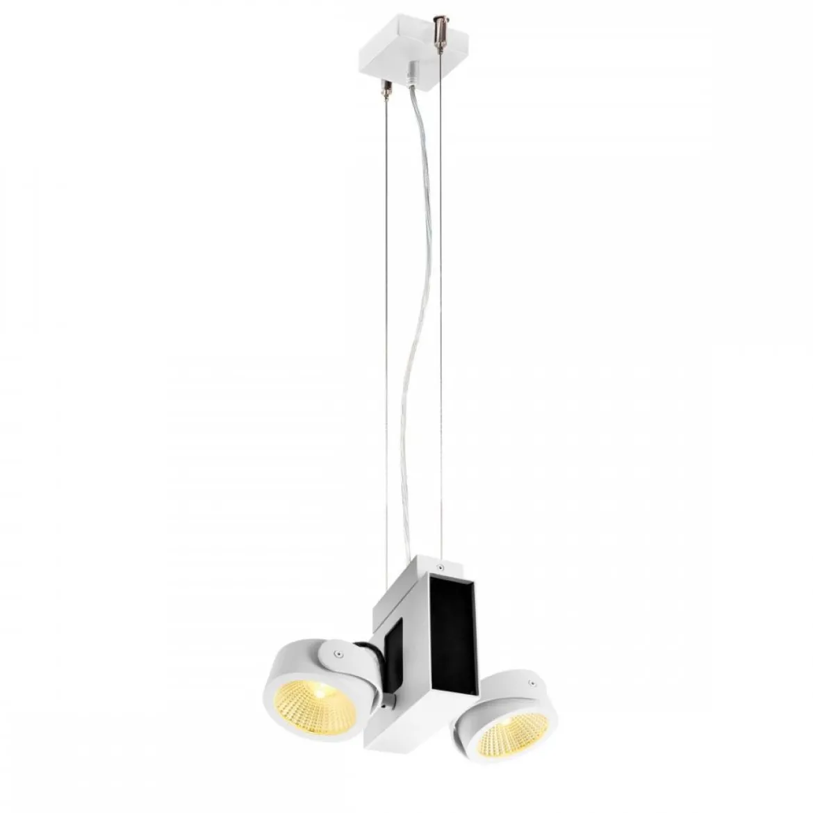 SLV No. 1001432 TEC KALU CW LED Indoor Wand- und Deckenaufbauleuchte double weiß schwarz 24°