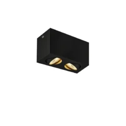 SLV No. 1002003 TRILEDO Double LED Indoor Deckenaufbauleuchte schwarz 3000K