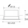 SLV No. 112682 VERLUX Einbauleuchte LED 3000K weiß 11W inkl. Treiber