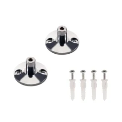 SLV No. 186302 WANDHALTER für TENSEO Niedervolsystem-Seilsystem chrom kurz 2 Stück