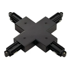 SLV No. 143160 X-Verbinder für 1-Phasen HV-Stromschiene Aufbauversion schwarz