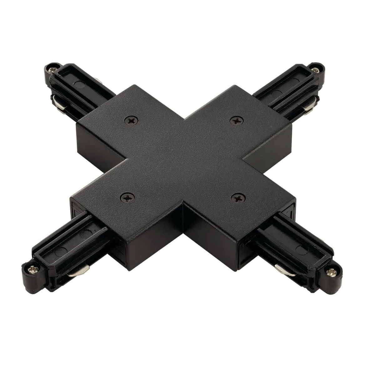 SLV No. 143160 X-Verbinder für 1-Phasen HV-Stromschiene Aufbauversion schwarz