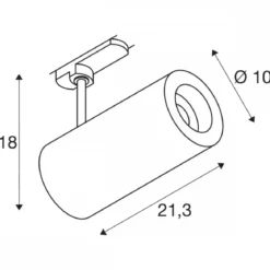SLV 1004575 NUMINOS DALI L 3 Phasen System Leuchte weiß 4000K 36°