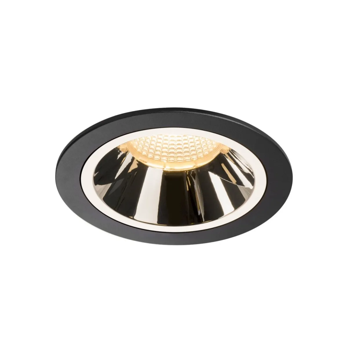 SLV 1003945 NUMINOS DL L LED Deckeneinbauleuchte schwarz chrom 3000K 55°
