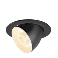 SLV 1009704 NUMINOS® GIMBLE L Deckeneinbauleuchte 2700K 20° schwarz weiß