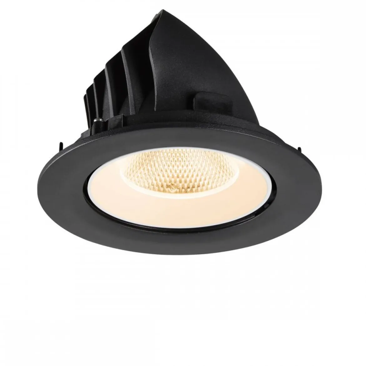 SLV 1009704 NUMINOS® GIMBLE L Deckeneinbauleuchte 2700K 20° schwarz weiß