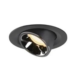 SLV 1005947 NUMINOS® GIMBLE M Deckeneinbauleuchte schwarz chrom 3000K 55°
