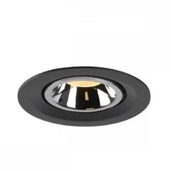 SLV 1005947 NUMINOS® GIMBLE M Deckeneinbauleuchte schwarz chrom 3000K 55°