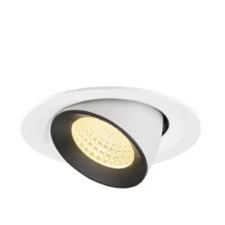SLV 1009574 NUMINOS® GIMBLE M Deckeneinbauleuchte 3000K 55° weiß schwarz