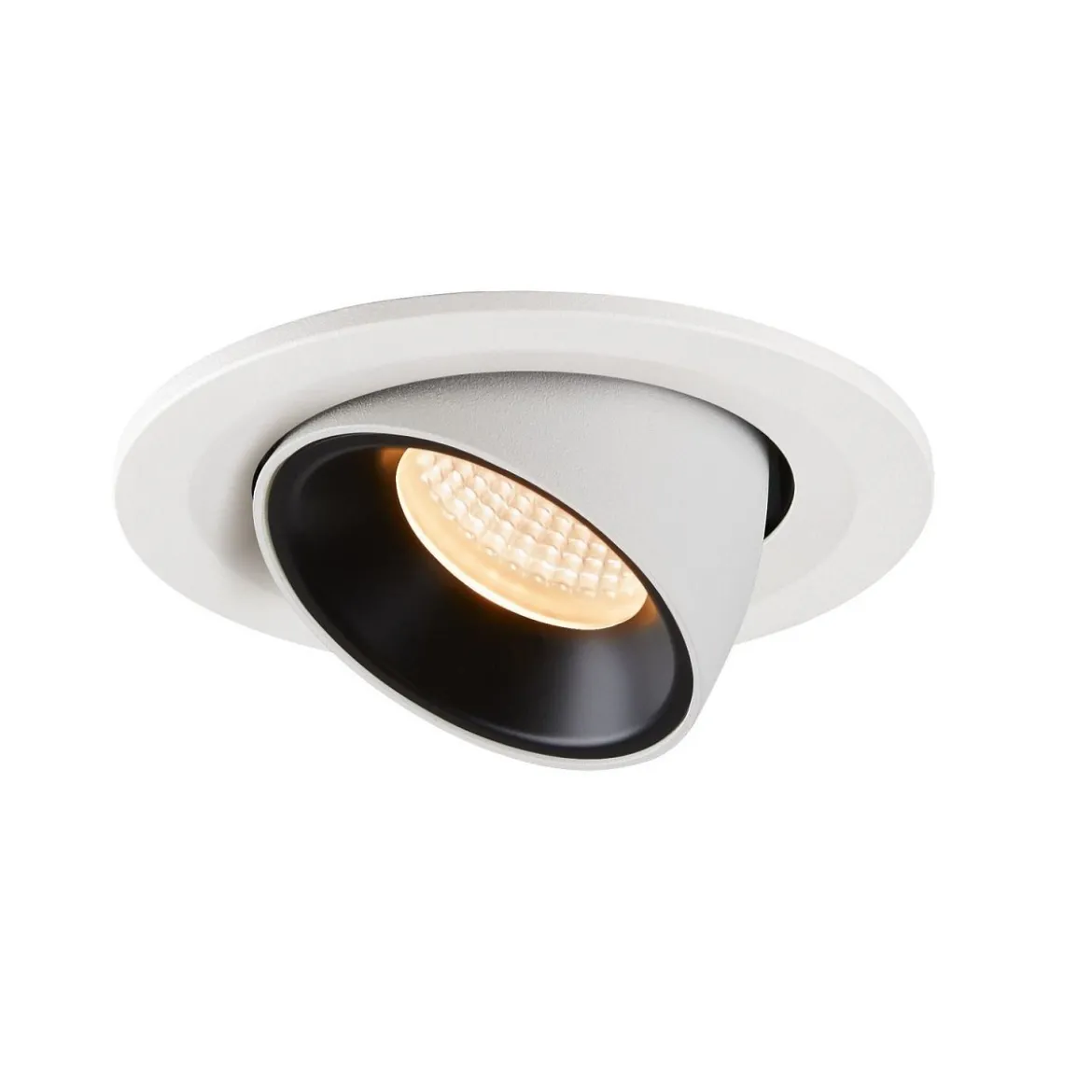 SLV 1005879 NUMINOS® GIMBLE S Deckeneinbauleuchte weiß schwarz 2700K 40°