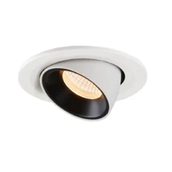 SLV 1005882 NUMINOS® GIMBLE S Deckeneinbauleuchte weiß schwarz 2700K 55°