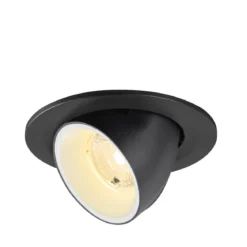 SLV 1009401 NUMINOS® GIMBLE S Deckeneinbauleuchte 3000K 40° schwarz weiß