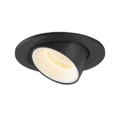 SLV 1009404 NUMINOS® GIMBLE S Deckeneinbauleuchte 3000K 55° schwarz weiß