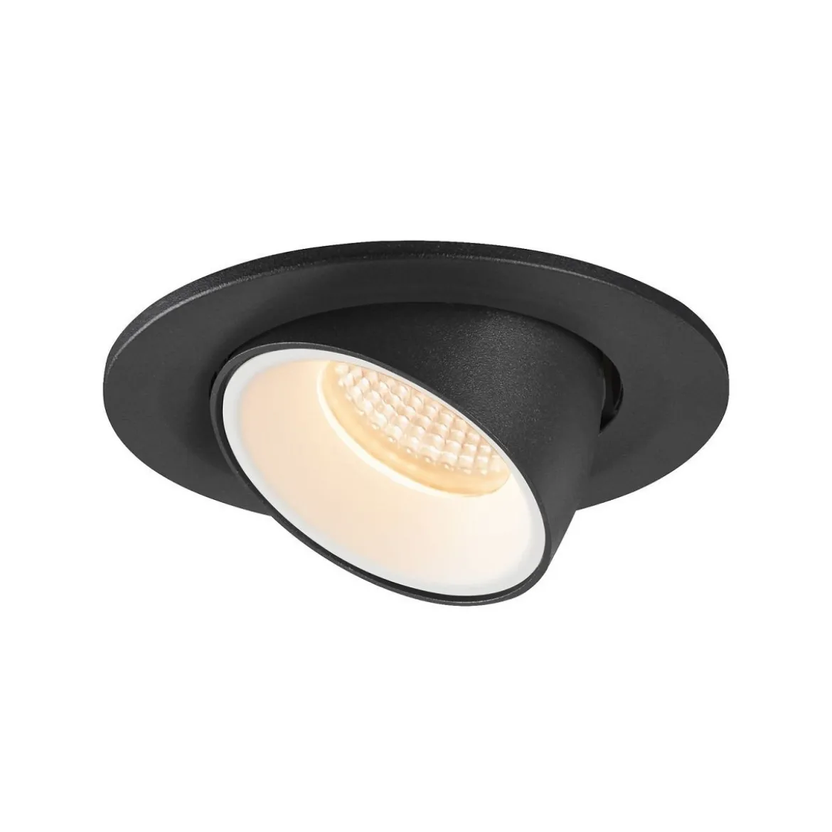 SLV 1009380 NUMINOS® GIMBLE S Deckeneinbauleuchte 2700K 20° schwarz weiß